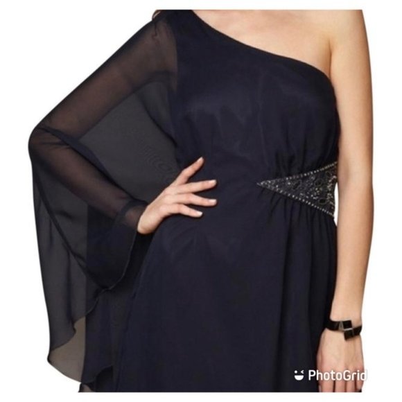 Free People Deep Sapphire one shoulder dress - Picture 3 of 12